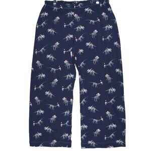 Christmas Dinosaur Crop Pants Mens Large x 25.5" Handmade casual sleep lounge pj